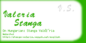 valeria stanga business card